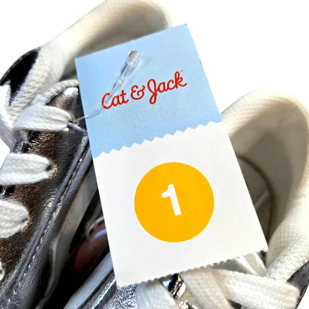 Cat & Jack + More Girl's Size 1 1.5 Tennis Sneakers Shoes Cleats Bulk Lot of 4